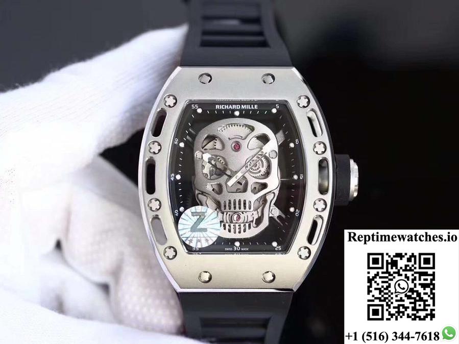 Richard Mille Rm052 Z Factory Titanium Black Dial-Rep Time Watches