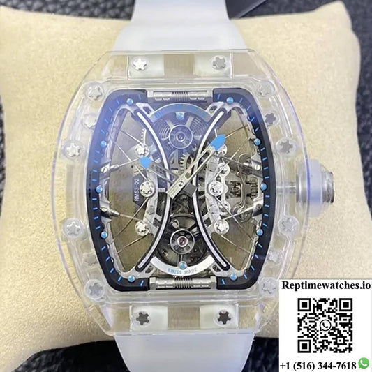 Richard Mille Rm053-02 Rm Factory Transparent Tourbillon Skeleton Dial-Rep Time Watches