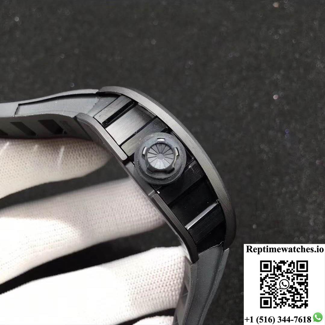 Richard Mille Rm055 Kv Factory Ceramic White Skeleton Dial-Rep Time Watches