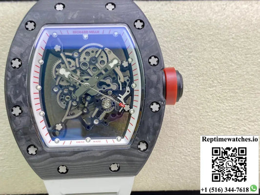 Richard Mille RM055 KV Factory V2 Carbon Fiber Black Case - Watches