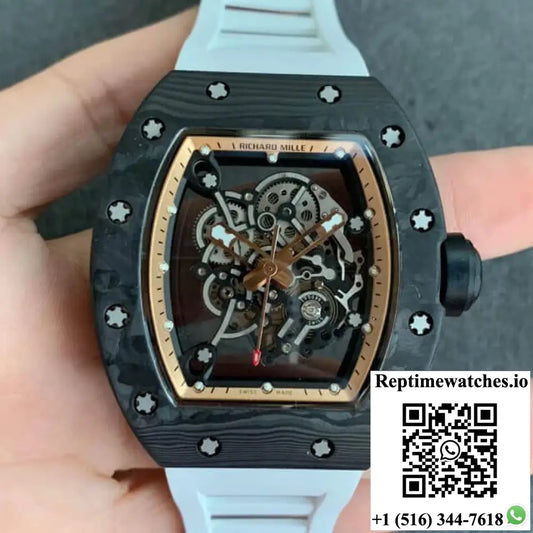 Richard Mille RM055 KV Factory V2 Carbon Fiber Skeleton Dial - Watches