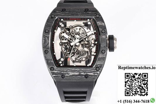 Richard Mille Rm055 Ntpt Bbr Factory Black Carbon Fiber Dial-Rep Time Watches