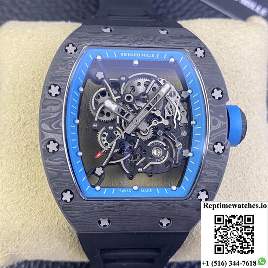 Richard Mille Rm055 Ntpt Bbr Factory Black Strap-Rep Time Watches