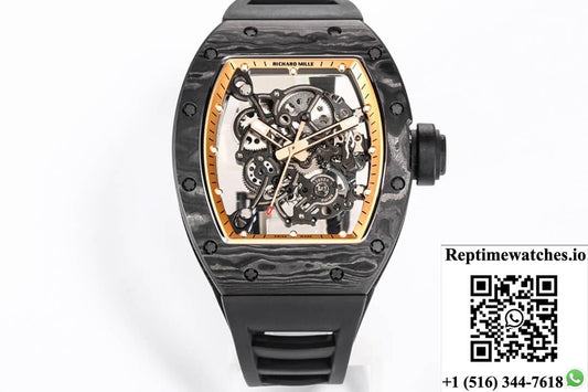 Richard Mille Rm055 Ntpt Bbr Factory Carbon Fiber Dial-Rep Time Watches