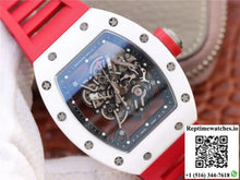 Richard Mille RM055 Red Strap KV Factory Skeleton Dial - Watches