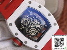 Richard Mille RM055 Red Strap KV Factory Skeleton Dial - Watches
