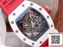 Richard Mille RM055 Red Strap KV Factory Skeleton Dial - Watches