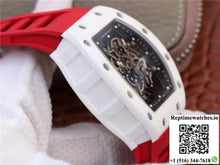 Richard Mille RM055 Red Strap KV Factory Skeleton Dial - Watches