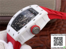 Richard Mille RM055 Red Strap KV Factory Skeleton Dial - Watches