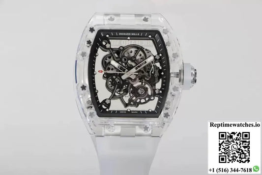 Richard Mille RM055 RM Factory Transparent Skeleton Dial - Watches