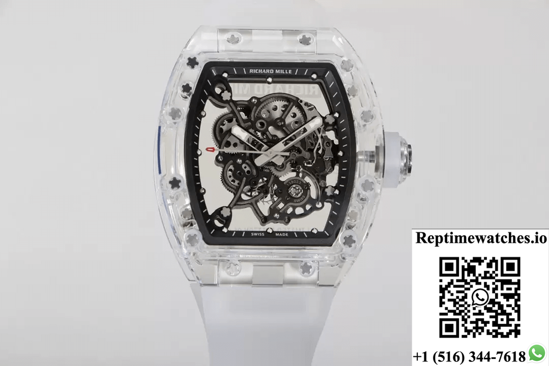 Richard Mille Rm055 Rm Factory Transparent Skeleton Dial-Rep Time Watches