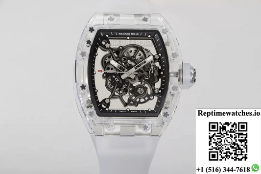 Richard Mille Rm055 Rm Factory Transparent Skeleton Dial-Rep Time Watches