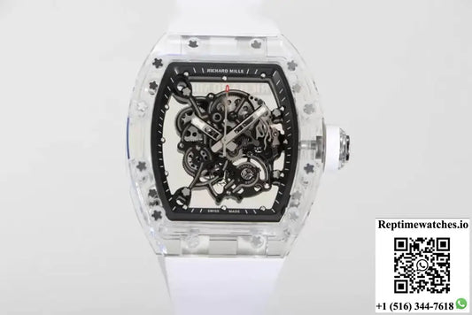 Richard Mille RM055 RM Factory White Strap - Watches