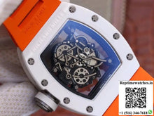 Richard Mille RM055 Skeleton Dial Orange Strap KV Factory V2 - Watches