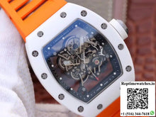 Richard Mille RM055 Skeleton Dial Orange Strap KV Factory V2 - Watches