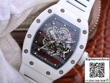 Richard Mille RM055 White Ceramic Skeleton Dial KV Factory V2 - Watches