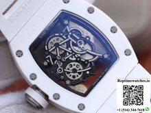Richard Mille RM055 White Ceramic Skeleton Dial KV Factory V2 - Watches