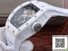 Richard Mille RM055 White Ceramic Skeleton Dial KV Factory V2 - Watches
