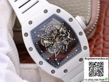 Richard Mille RM055 White Ceramic Skeleton Dial KV Factory V2 - Watches