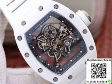 Richard Mille RM055 White Ceramic Skeleton Dial KV Factory V2 - Watches