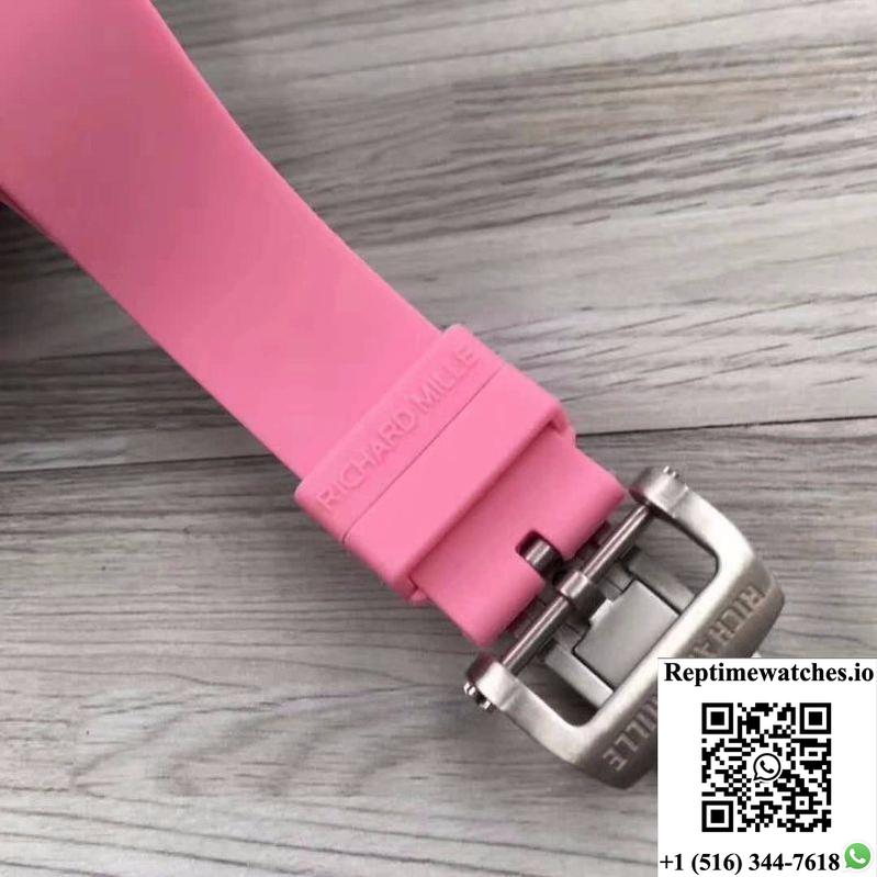 Richard Mille Rm07 Ladies Pink Dial With Diamonds-Rep Time Watches