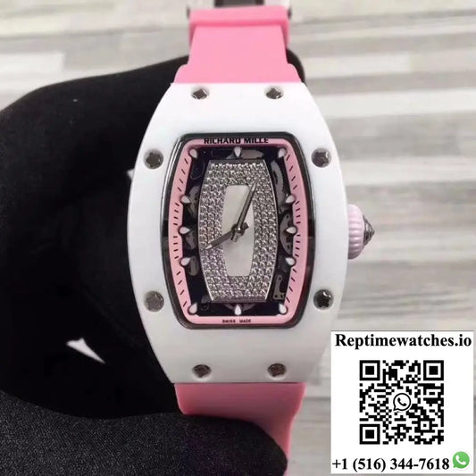 Richard Mille RM07 Ladies Pink Dial with Diamonds - Watches