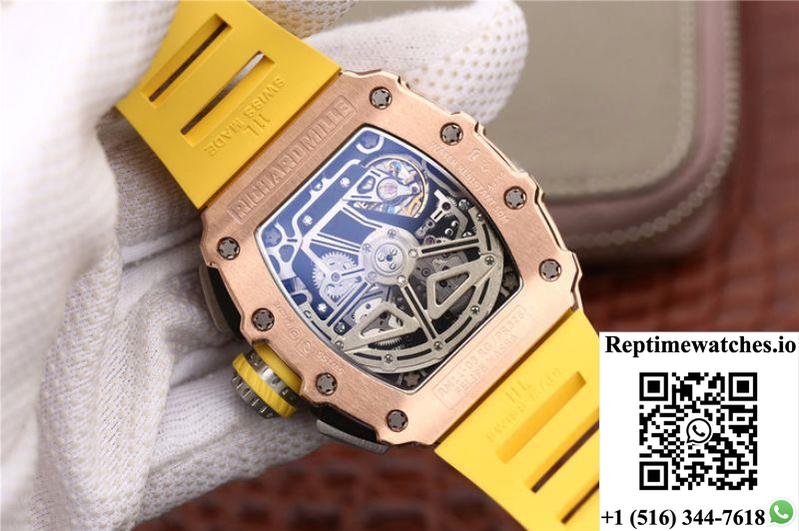Richard Mille Rm11-03 Kv Factory Rose Gold Skeleton Dial-Rep Time Watches