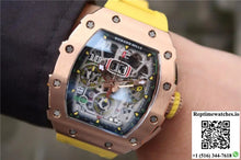 Richard Mille RM11-03 KV Factory Rose Gold Skeleton Dial - Watches