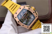 Richard Mille RM11-03 KV Factory Rose Gold Skeleton Dial - Watches