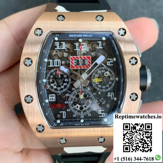 Richard Mille RM11 KV Factory Rose Gold Camouflage Strap AF Factory