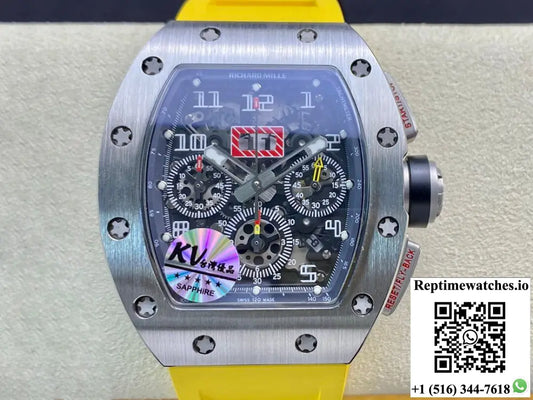 Richard Mille RM11 KV Factory Titanium Yellow Strap AF Factory