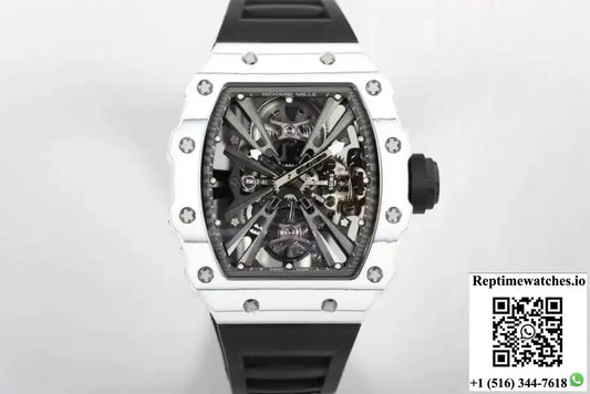 Richard Mille RM12-01 Tourbillon RM Factory Black Rubber Strap - Watches