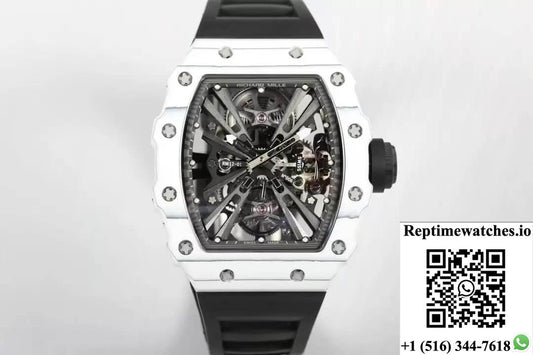 Richard Mille Rm12-01 Tourbillon Rm Factory Black Rubber Strap-Rep Time Watches
