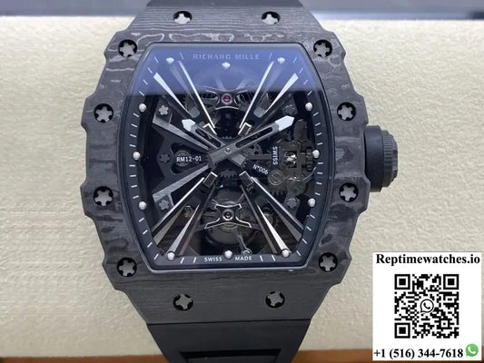 Richard Mille RM12-01 Tourbillon RM Factory Black Skeleton Dial - Watches