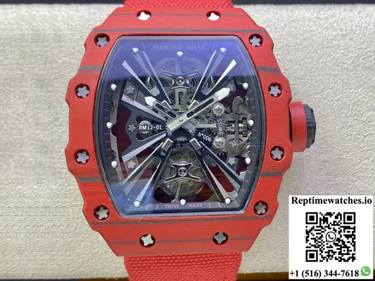 Richard Mille RM12-01 Tourbillon RM Factory Red Carbon Fiber Case - Watches