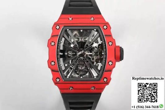 Richard Mille RM12-01 Tourbillon RM Factory Red Case Black Rubber Strap - Watches