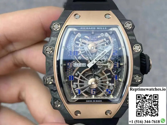 Richard Mille RM21-01 RM Factory Tourbillon 5N Red Gold Case - Watches