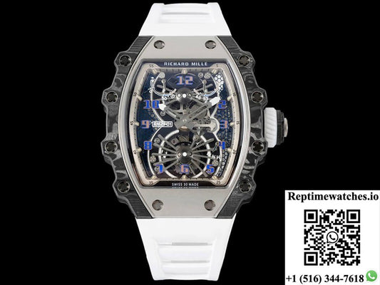 Richard Mille Rm21-01 Rm Factory Tourbillon Carbon Fiber Bezel-Rep Time Watches