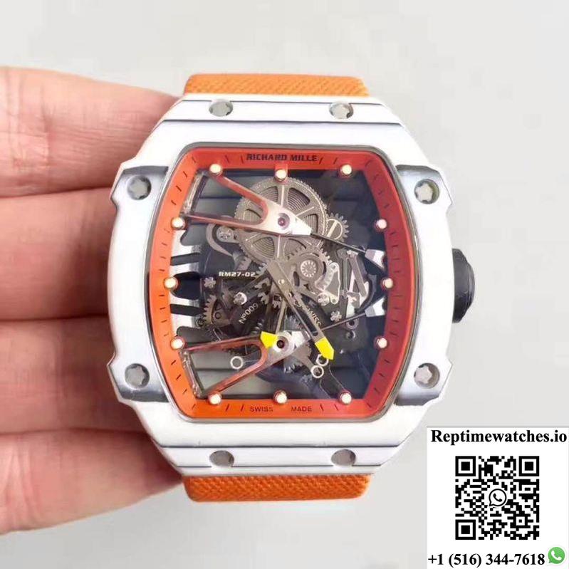 Richard Mille Rm27-02 Forged Carbon Black And Skeleton Dial-Rep Time Watches