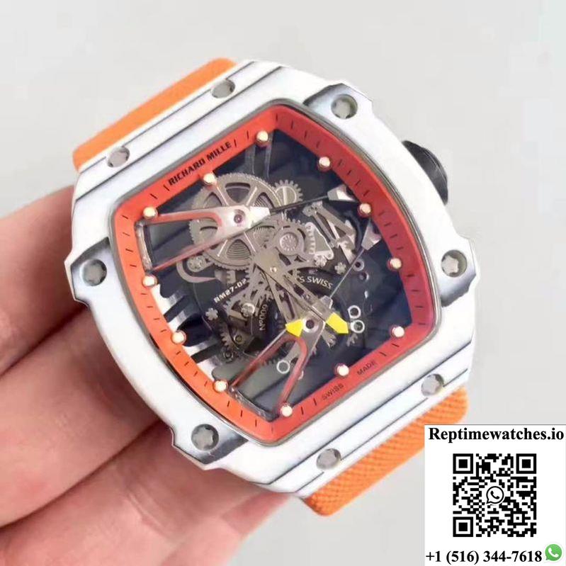 Richard Mille Rm27-02 Forged Carbon Black And Skeleton Dial-Rep Time Watches