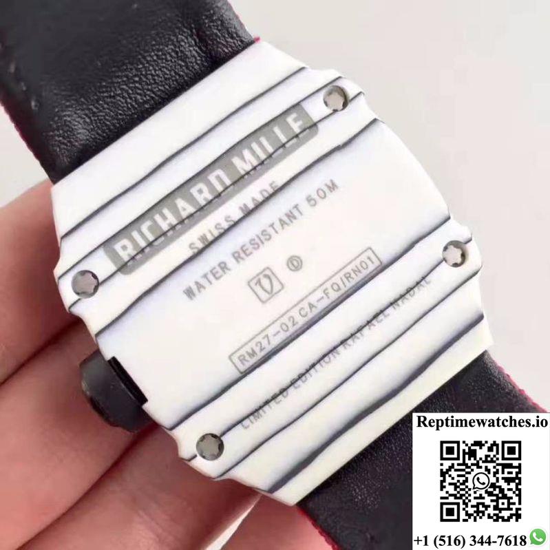 Richard Mille Rm27-02 Forged Carbon Black And Skeleton Dial-Rep Time Watches