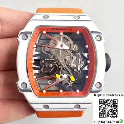 Richard Mille Rm27-02 Forged Carbon Black And Skeleton Dial-Rep Time Watches
