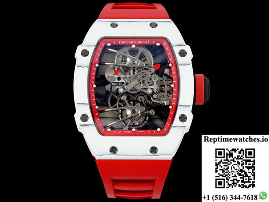 Richard Mille Rm27-02 Rafael Nadal Tourbillon Rm Factory Red Rubber Strap-Rep Time Watches