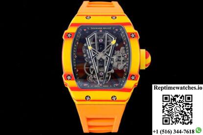Richard Mille Rm27-03 Rafael Nadal Tourbillon Rm Factory Orange Rubber-Rep Time Watches