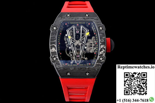 Richard Mille Rm27-03 Rafael Nadal Tourbillon Rm Factory Red Rubber Strap-Rep Time Watches