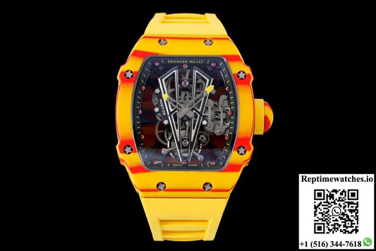 Richard Mille RM27-03 Rafael Nadal Tourbillon RM Factory Yellow Rubber Strap - Watches