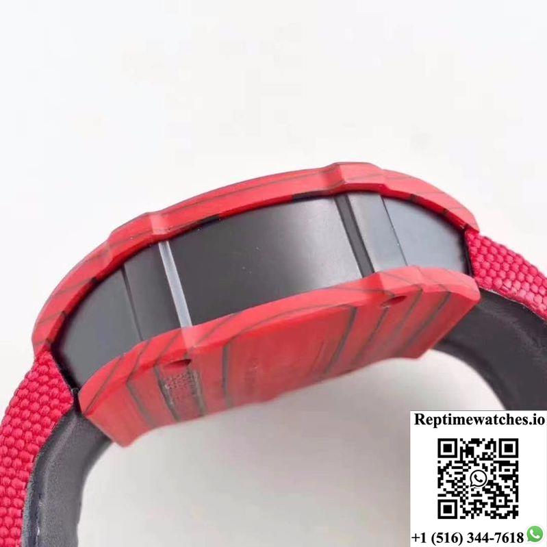 Richard Mille Rm27-03 Red Forged Carbon Black Skeleton Dial-Rep Time Watches