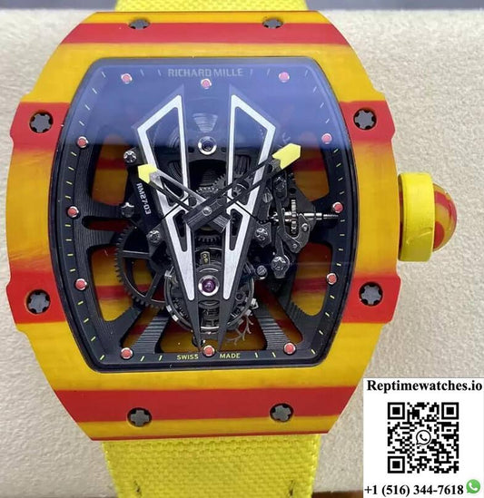 Richard Mille Rm27-03 Tourbillon Bbr Factory Yellow Carbon Fiber Case-Rep Time Watches