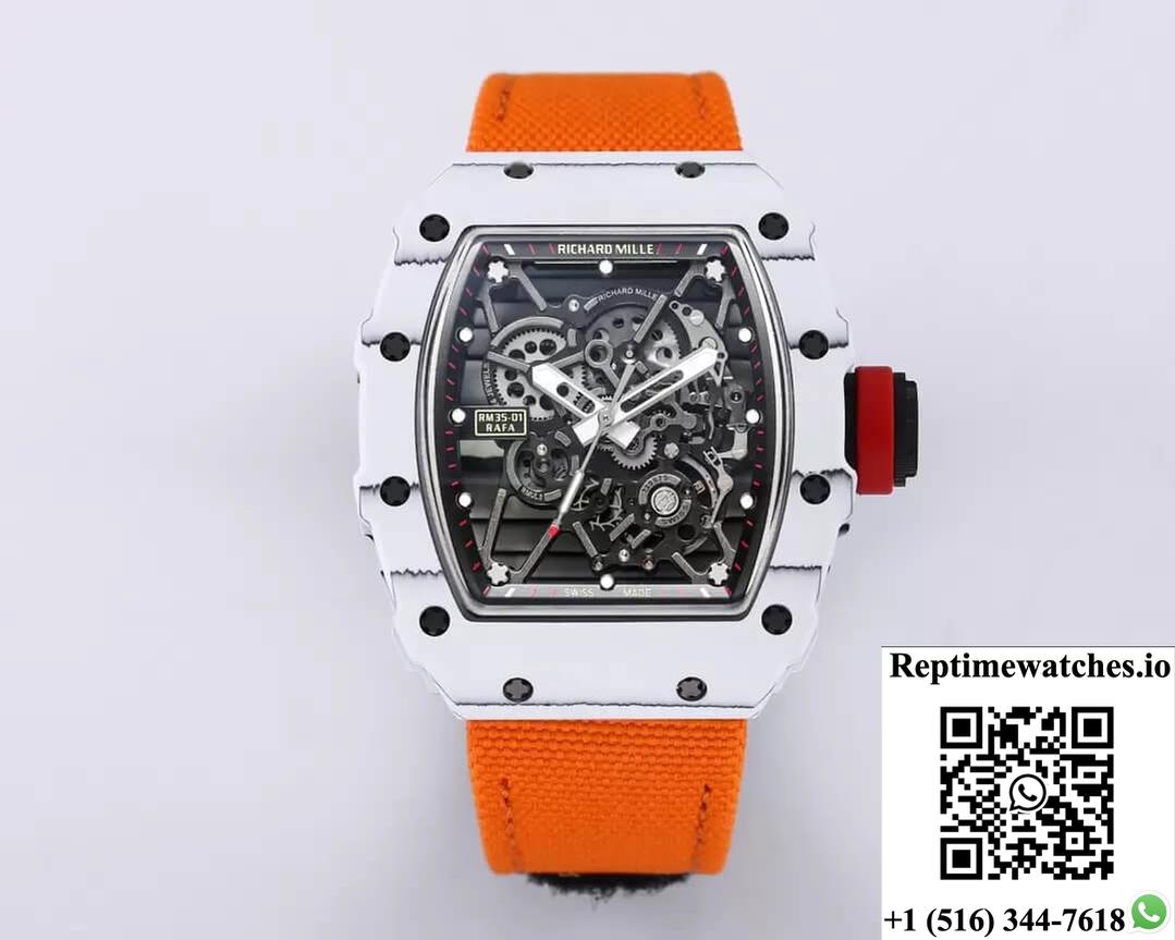 Richard Mille Rm35-01 Bbr Factory Orange Strap-Rep Time Watches