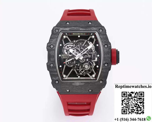 Richard Mille Rm35-01 Bbr Factory Rubber Strap-Rep Time Watches